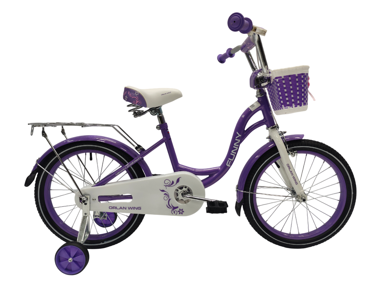Велосипед ORLAN WING 20" FUNNY фиолетовый, сталь