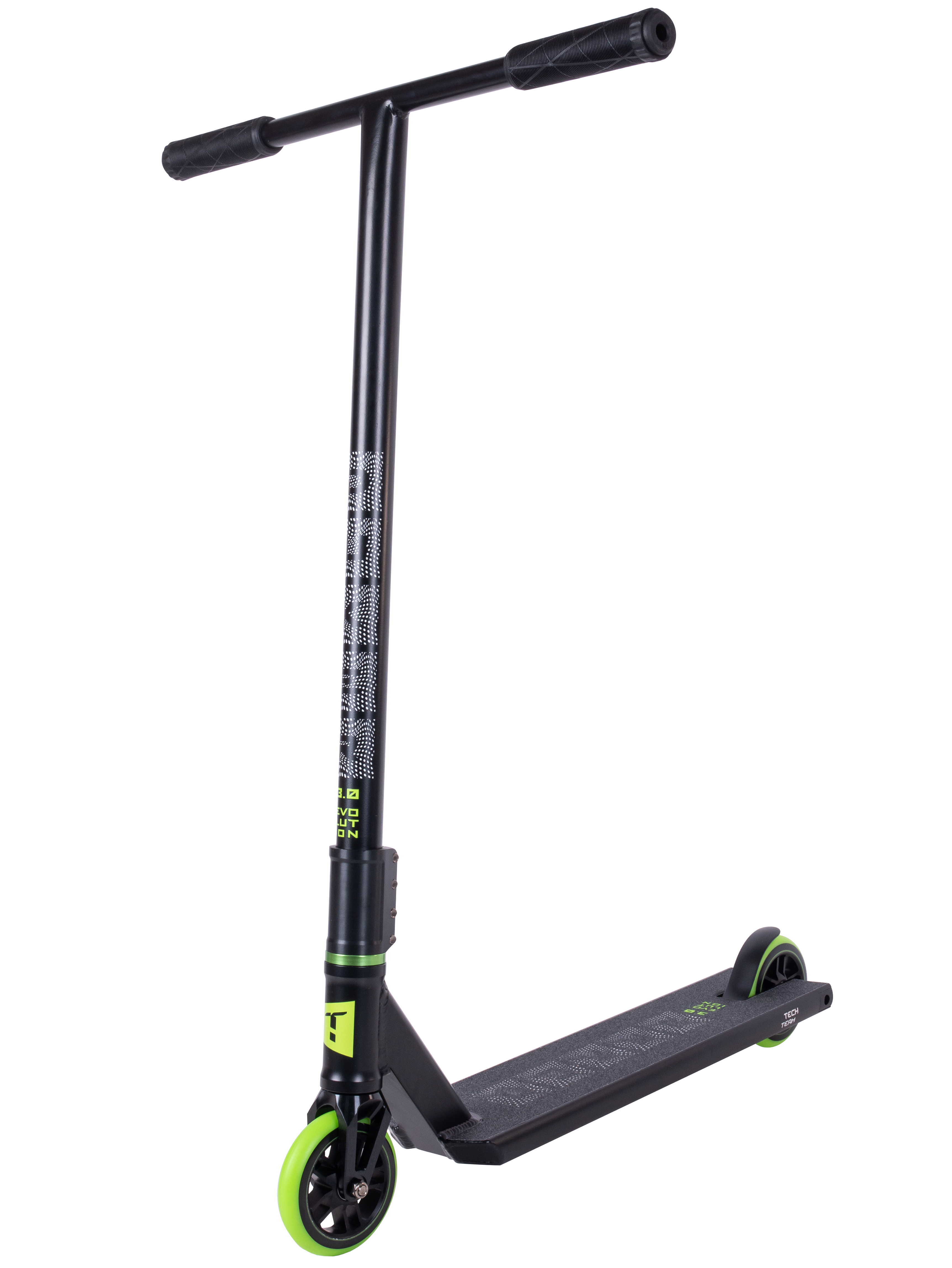 Самокат трюковой Duker 3.0  black/green 1/4