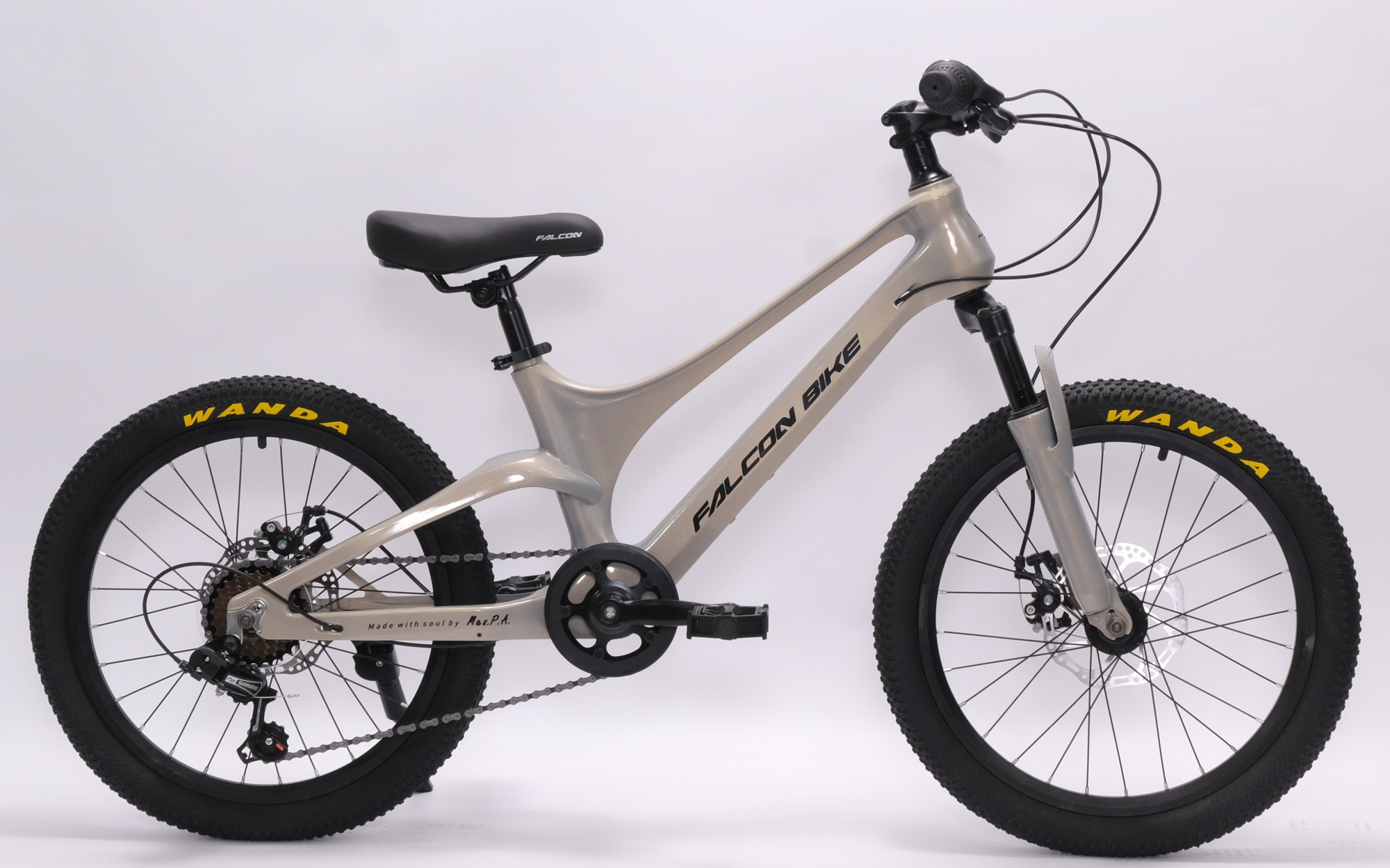 Велосипед FALCON BIKE 20" MILD серый, магниевый сплав