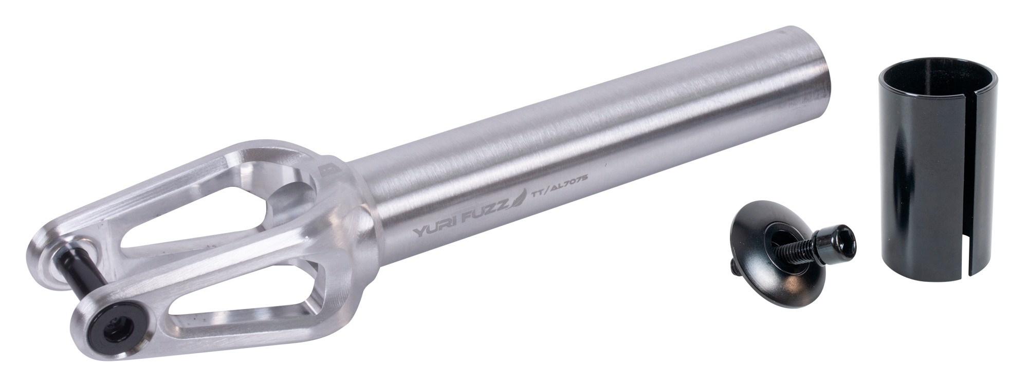 Вилка для X-Treme самоката, Yuri Fuzz, AL 7075 (SCS/HIC 24x110мм колеса) Grey