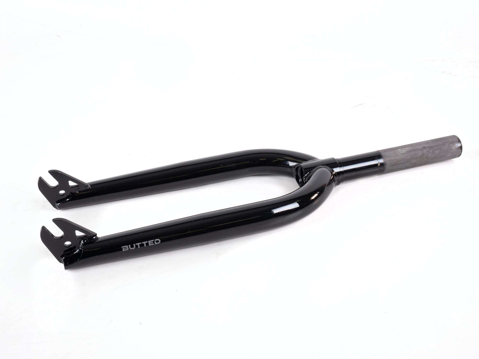 Вилка БМХ 20, шток 1 1/8x161 мм под топ-кэп M25x1, сталь, баттированая, черный (Grasshopper/Mille 20