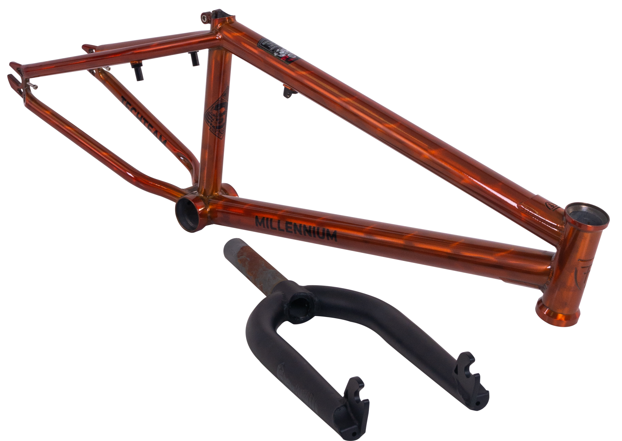 Фрейм сет (рама плюс вилка) Millennium  20х20,4 оранжевый 2024