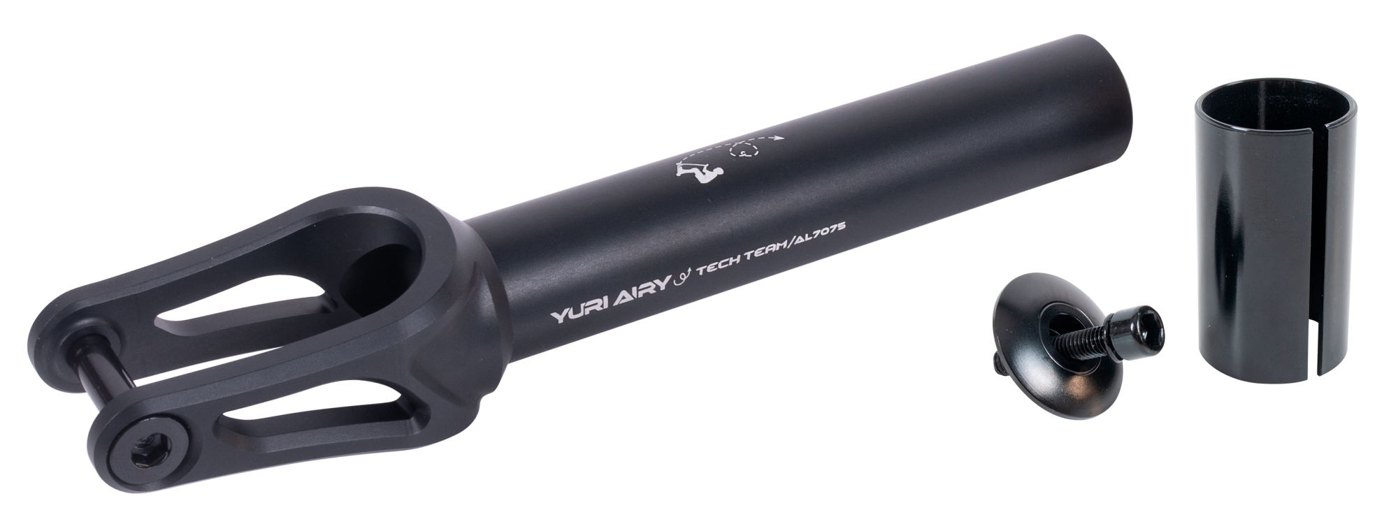 Вилка для X-Treme самоката, Yuri Airy, AL 7075 (SCS/HIC 24x110мм колеса) Black