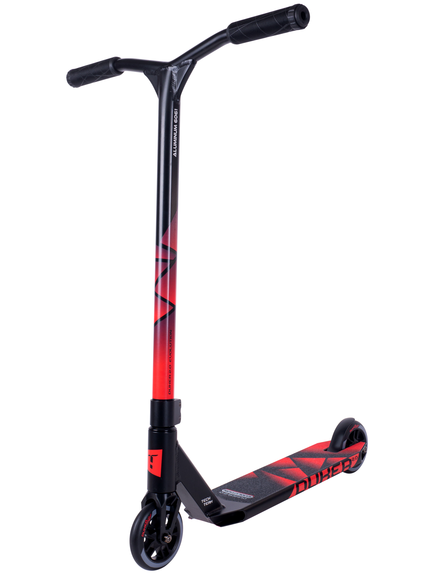 Самокат трюковой Duker 2.0 black/red 1/4