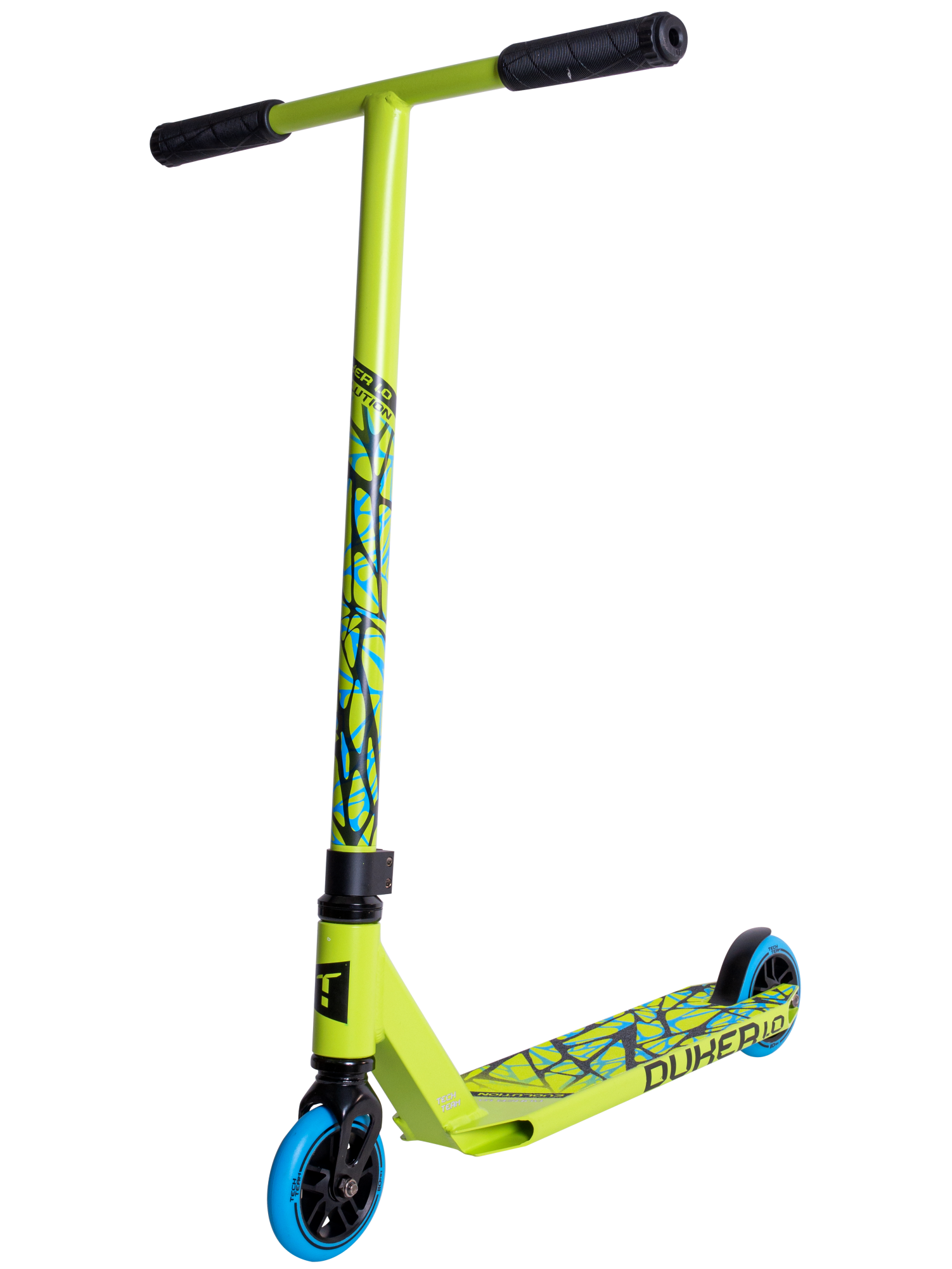 Самокат трюковой Duker 1.0 neon green 1/4