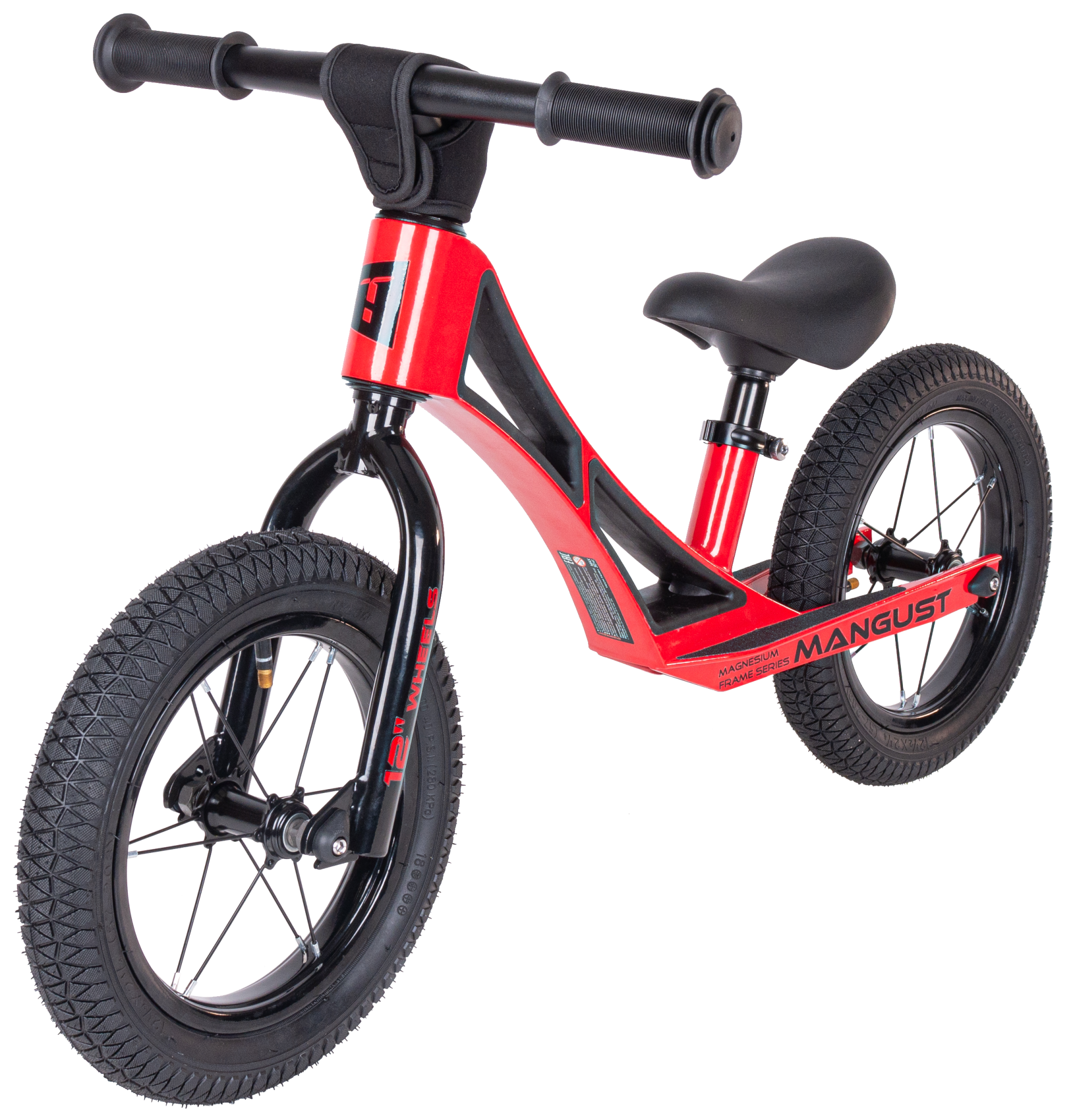 Беговел Mangust красный 1/1  колпачки