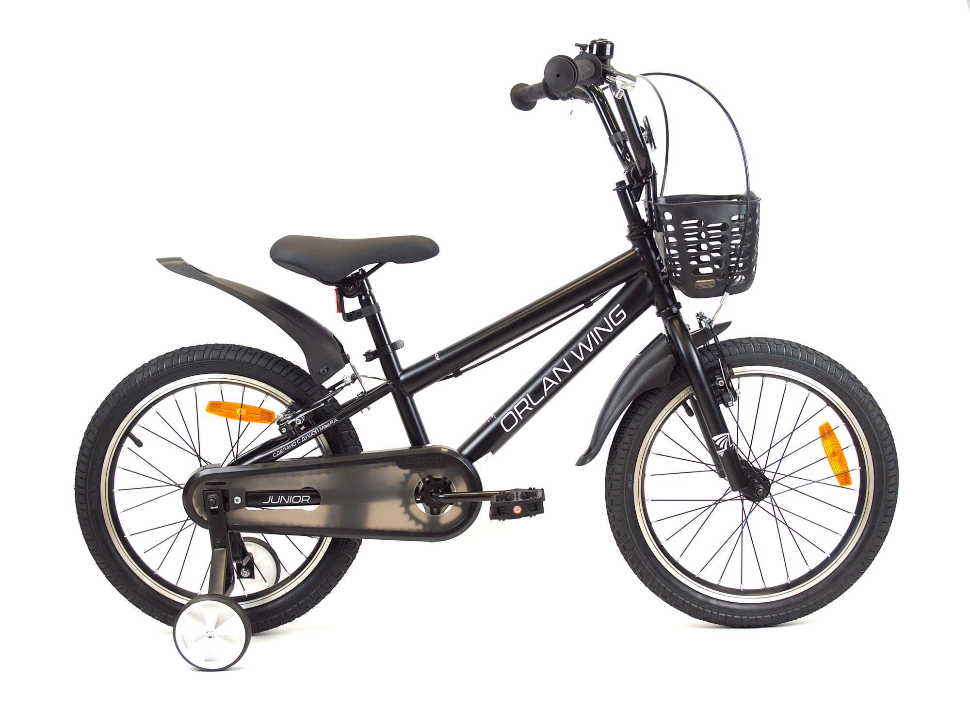 Велосипед ORLAN WING 20" JUNIOR черный, сталь