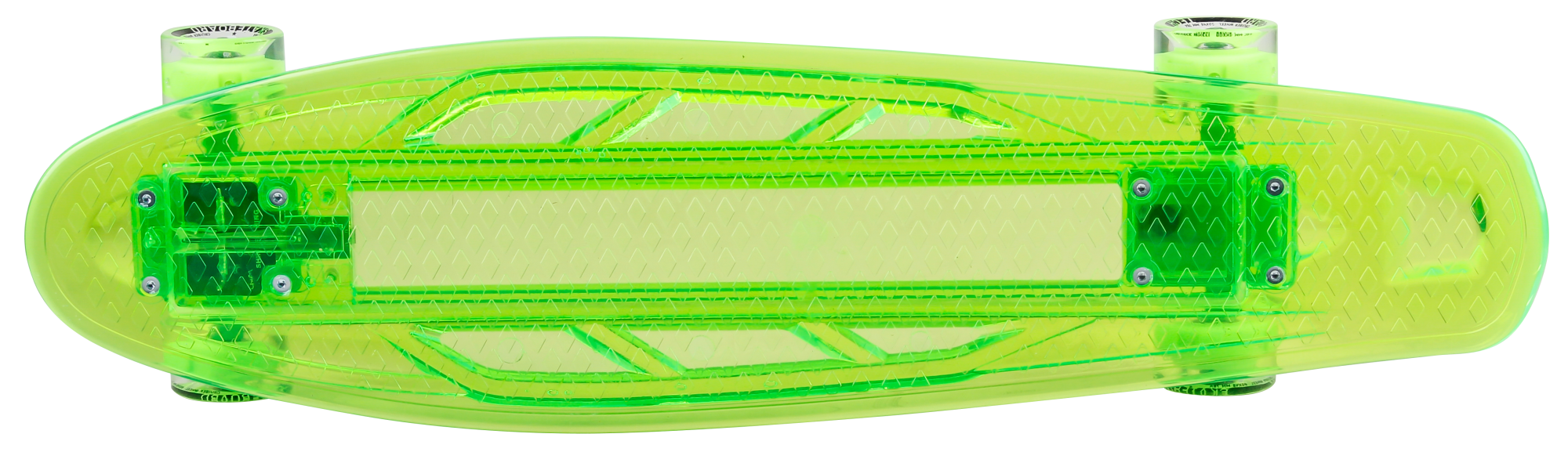 Скейтборд пластик Transparent27 light green 1/4 TLS-403L