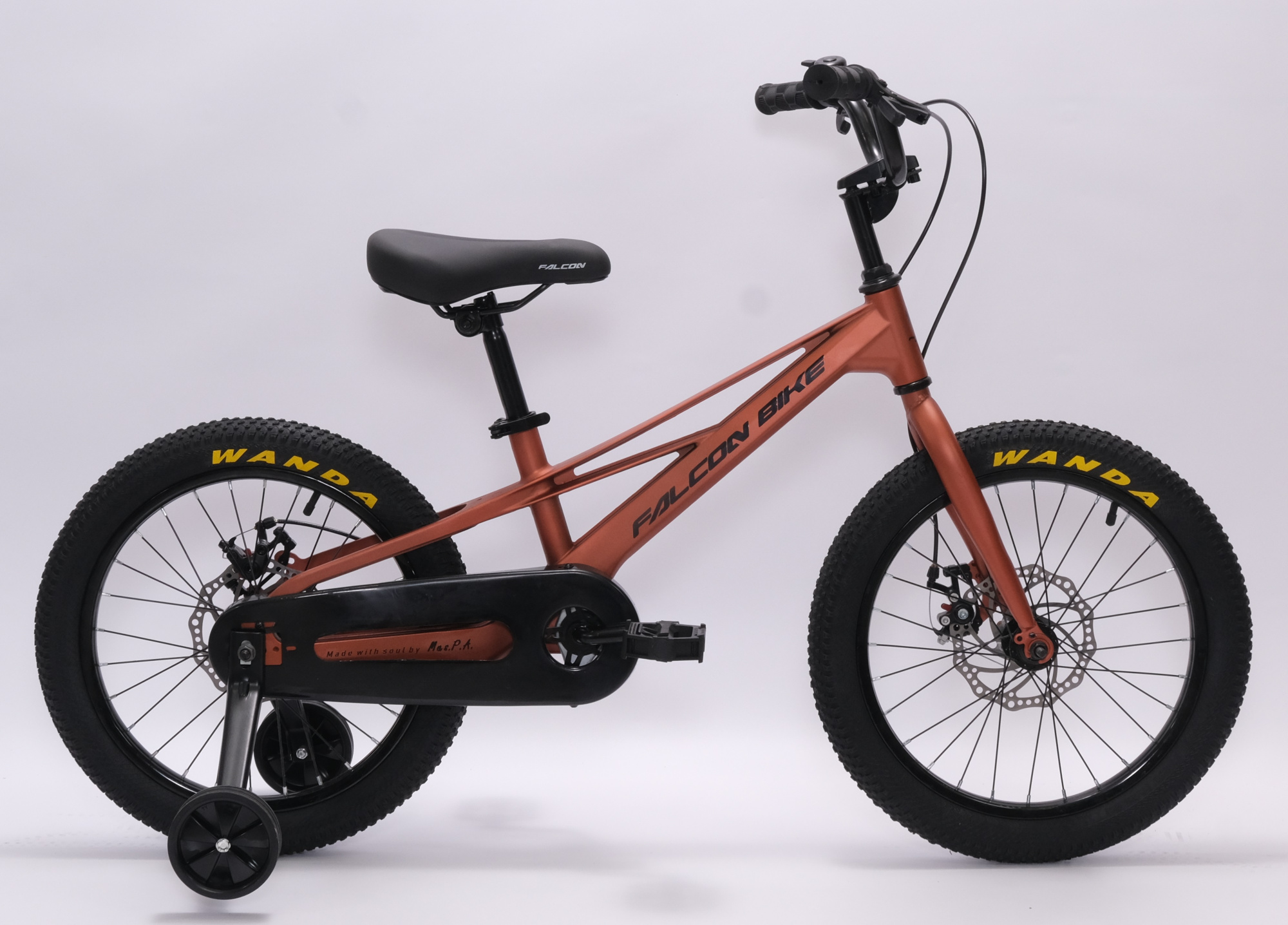 Велосипед FALCON BIKE 18" MILD оранжевый, магниевый сплав