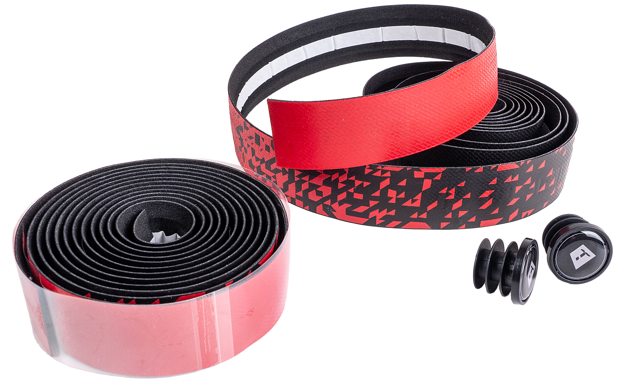 Оплетка Blocks Red на руль EVAPU, толщина 3мм, цветная на 1/3 длины.