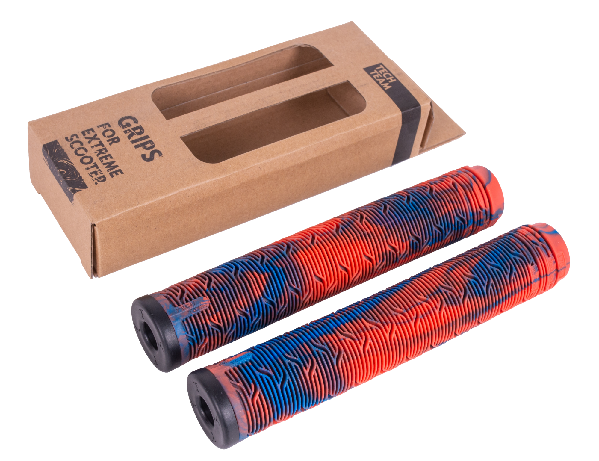 Грипсы 2шт с барендами Maze-170 blue-red