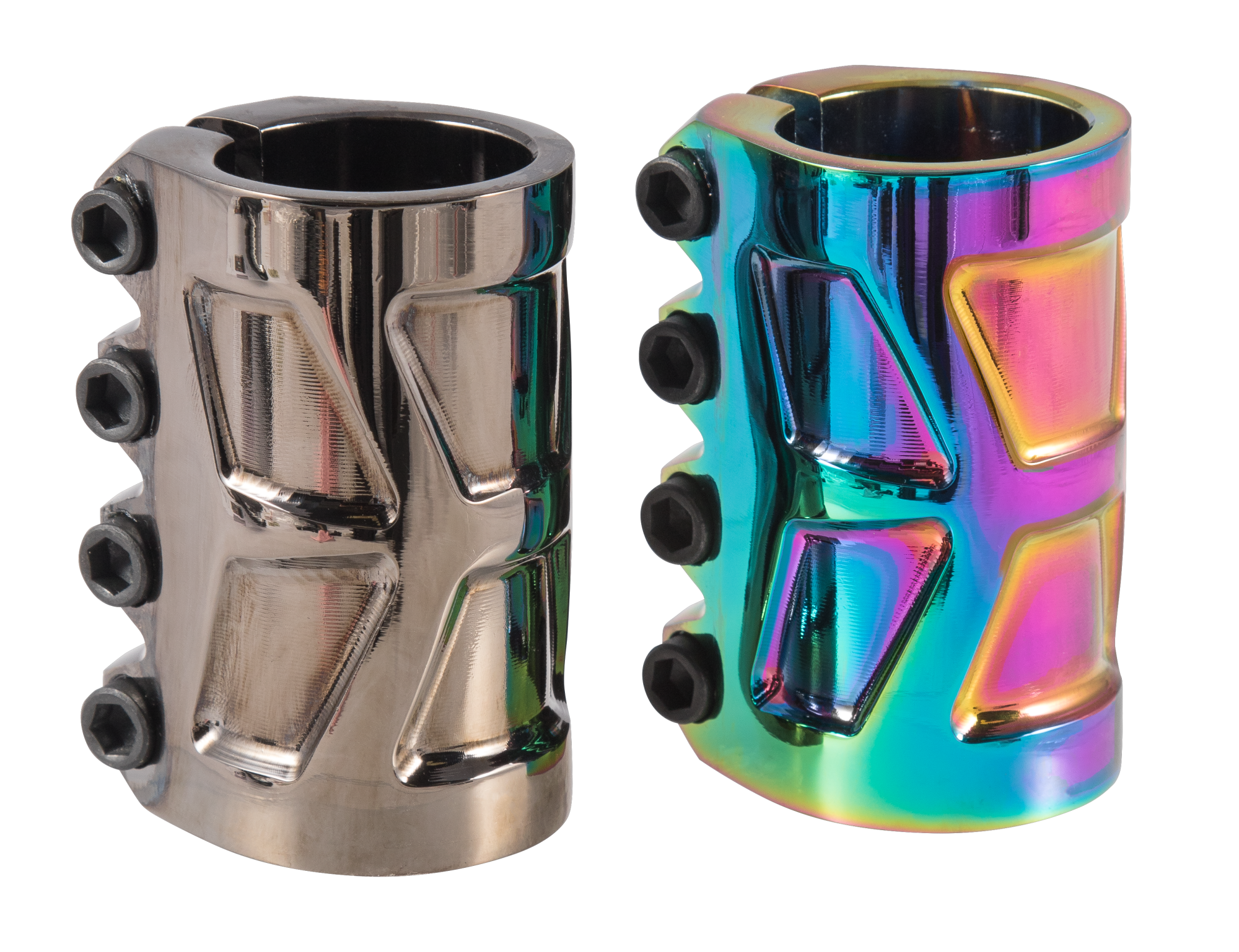 Зажим 4 болта, Zander, 31,8/34,9, SCS,  black