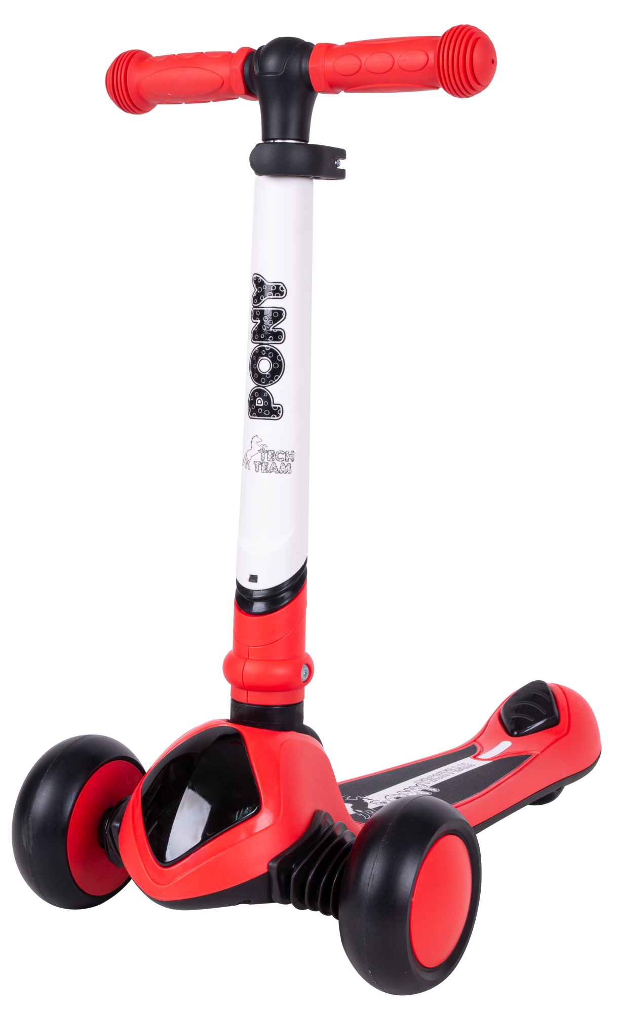 Самокат Pony red 1/4