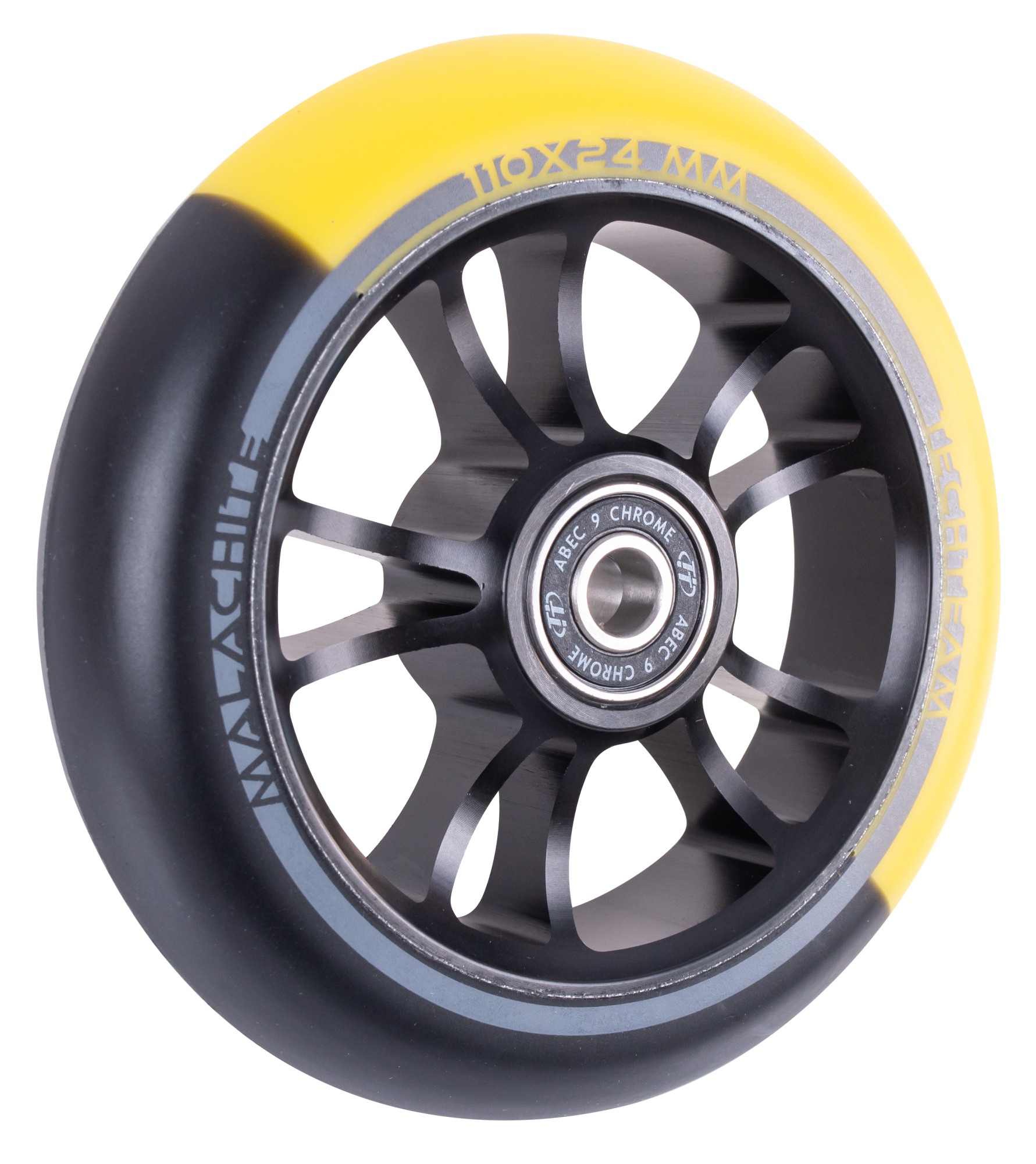 Колесо для самоката X-Treme 11024мм, Malachite, yellow