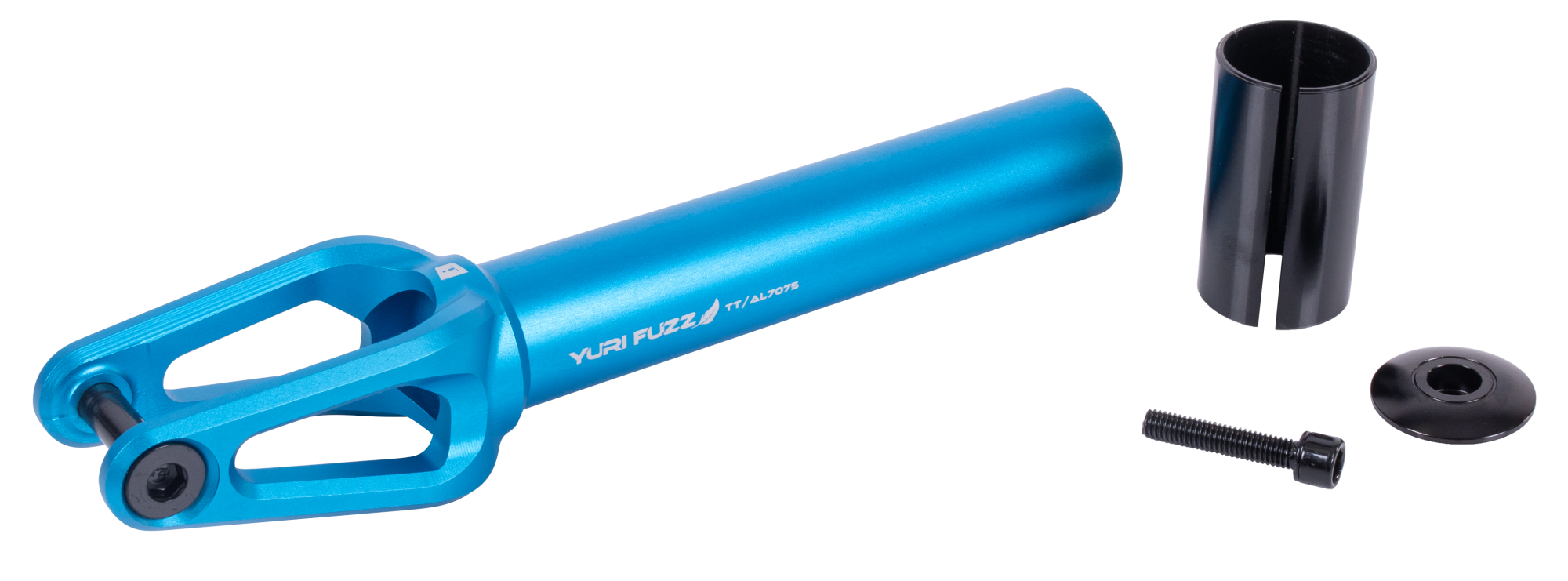 Вилка для X-Treme самоката, Yuri Fuzz, AL 7075 (SCS/HIC 24x110мм колеса) Blue