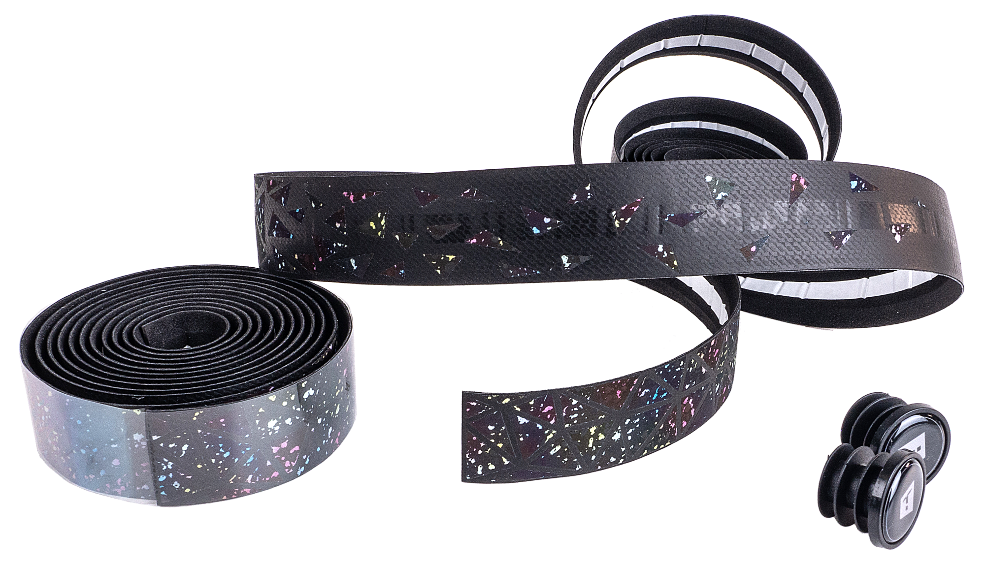 Оплетка Reflect на руль EVAPU, толщина 3мм, узор с светоотражающими элементами на 1/3 длины.