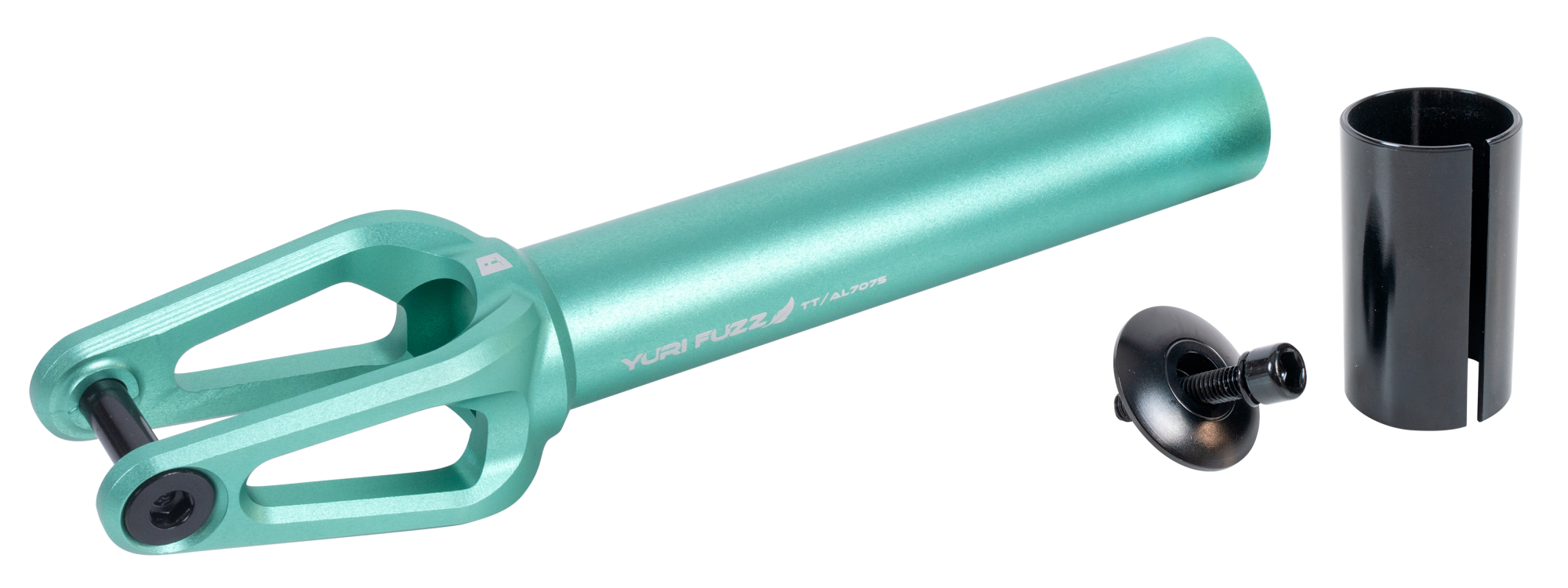 Вилка для X-Treme самоката, Yuri Fuzz, AL 7075 (SCS/HIC 24x110мм колеса) Cyan