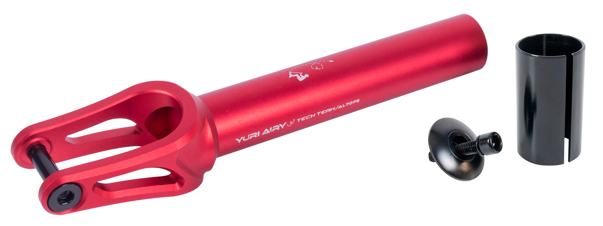 Вилка для X-Treme самоката, Yuri Airy, AL 7075 (SCS/HIC 24x110мм колеса) Red
