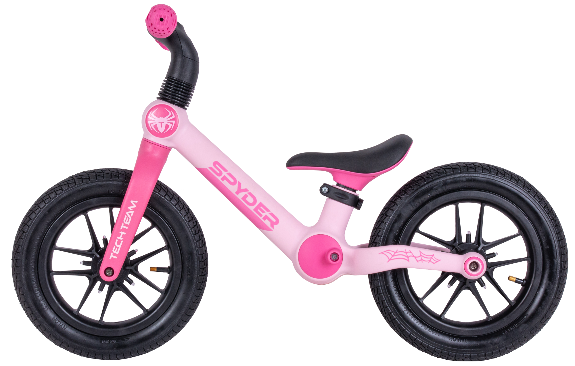 Беговел Spyder розовый 1/1  колпачки