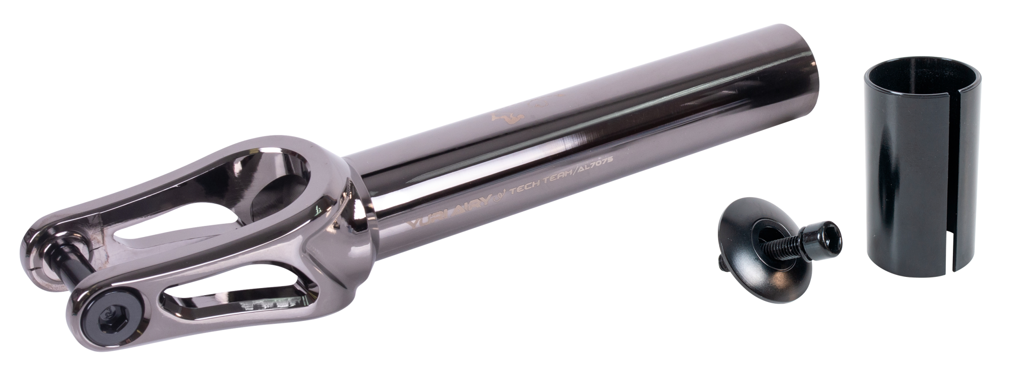 Вилка для X-Treme самоката, Yuri Airy, AL 7075 (SCS/HIC 24x110мм колеса) Neo Black