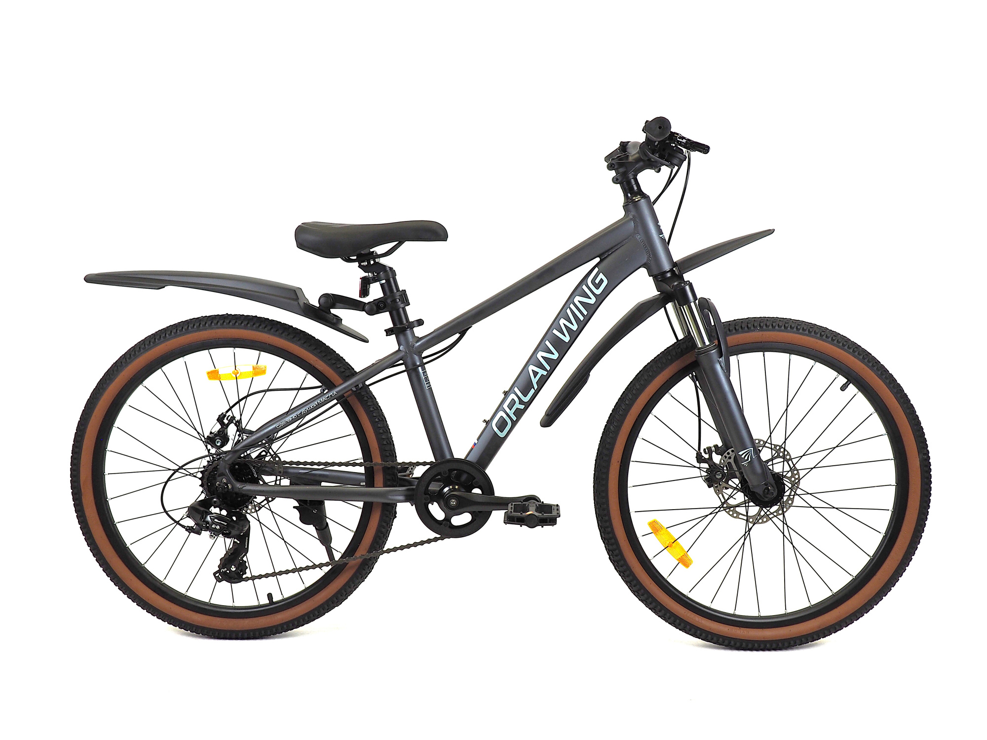 Велосипед ORLAN WING 24" SHIFT 2.0 серый, алюминий, размер 12